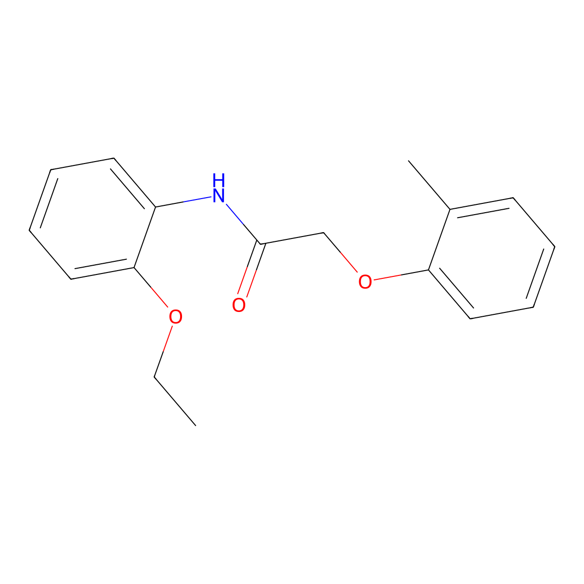 N-(2-ethoxyphenyl)-2-(2-methylphenoxy)acetamide molecular structure, CAS 304676-24-2