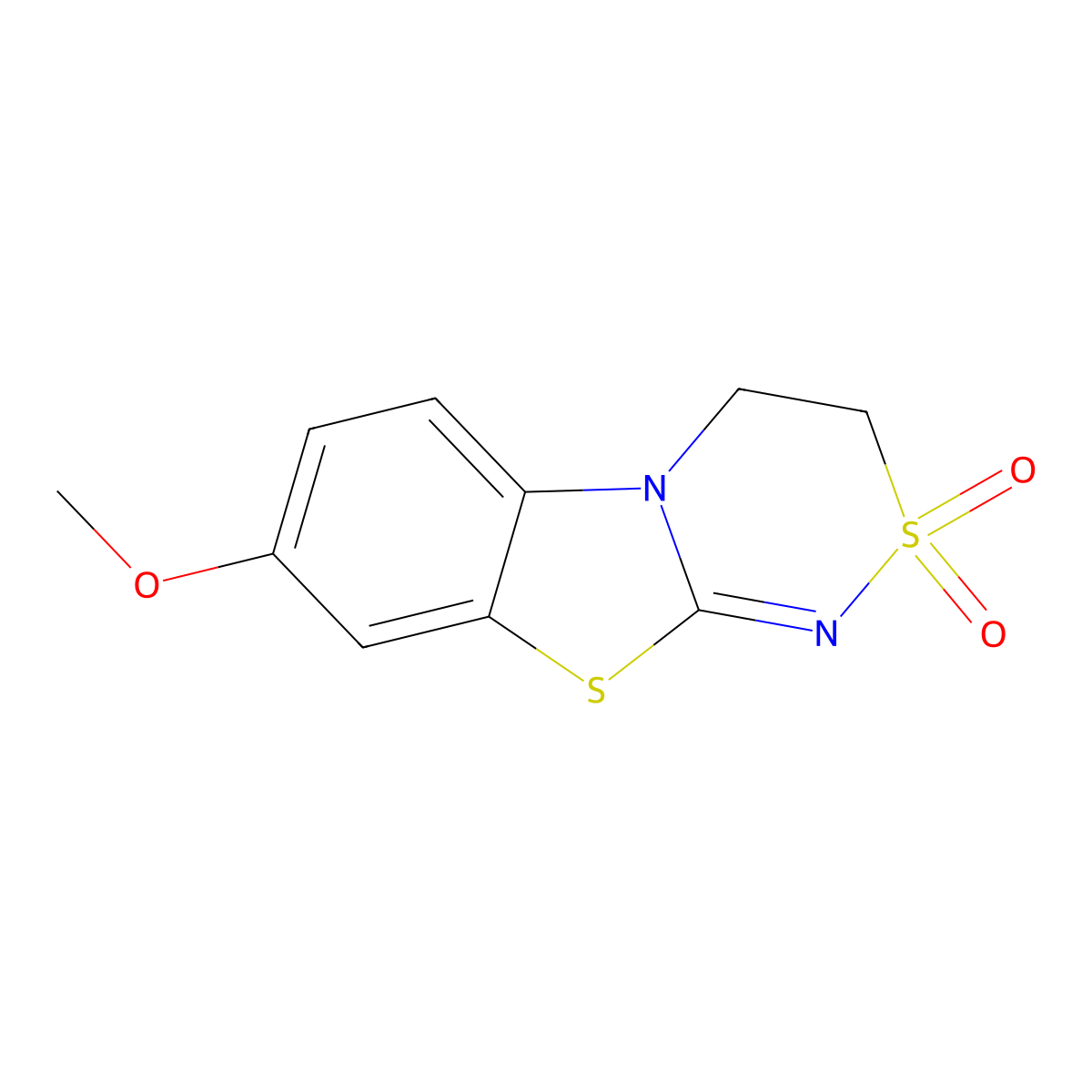 5-Methoxy-8,11lambda6-dithia-1,10-diazatricyclo[7.4.0.0^{2,7}]trideca-2(7),3,5,9-tetraene-11,11-dione molecular structure, CAS 304683-52-1