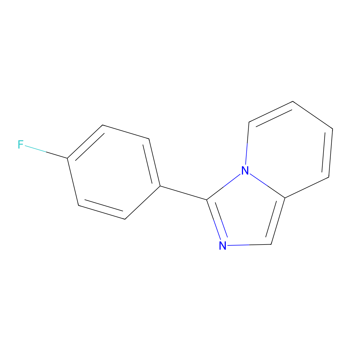 3-(4-fluorophenyl)-Imidazo[1,5-a]pyridine molecular structure, CAS 304685-49-2