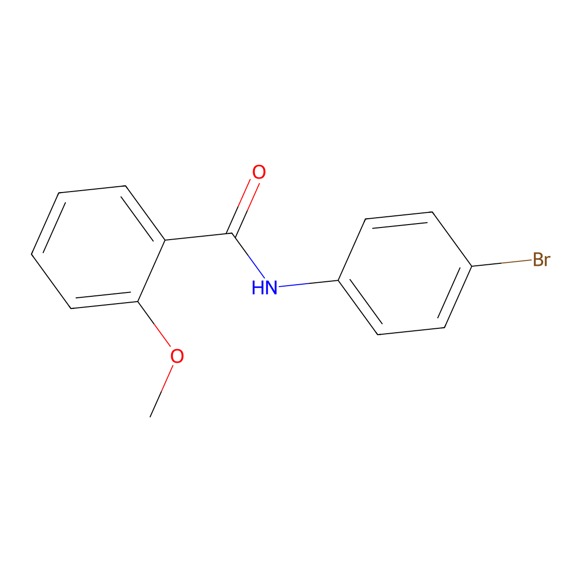 N-(4-bromophenyl)-2-methoxybenzamide molecular structure, CAS 304686-21-3