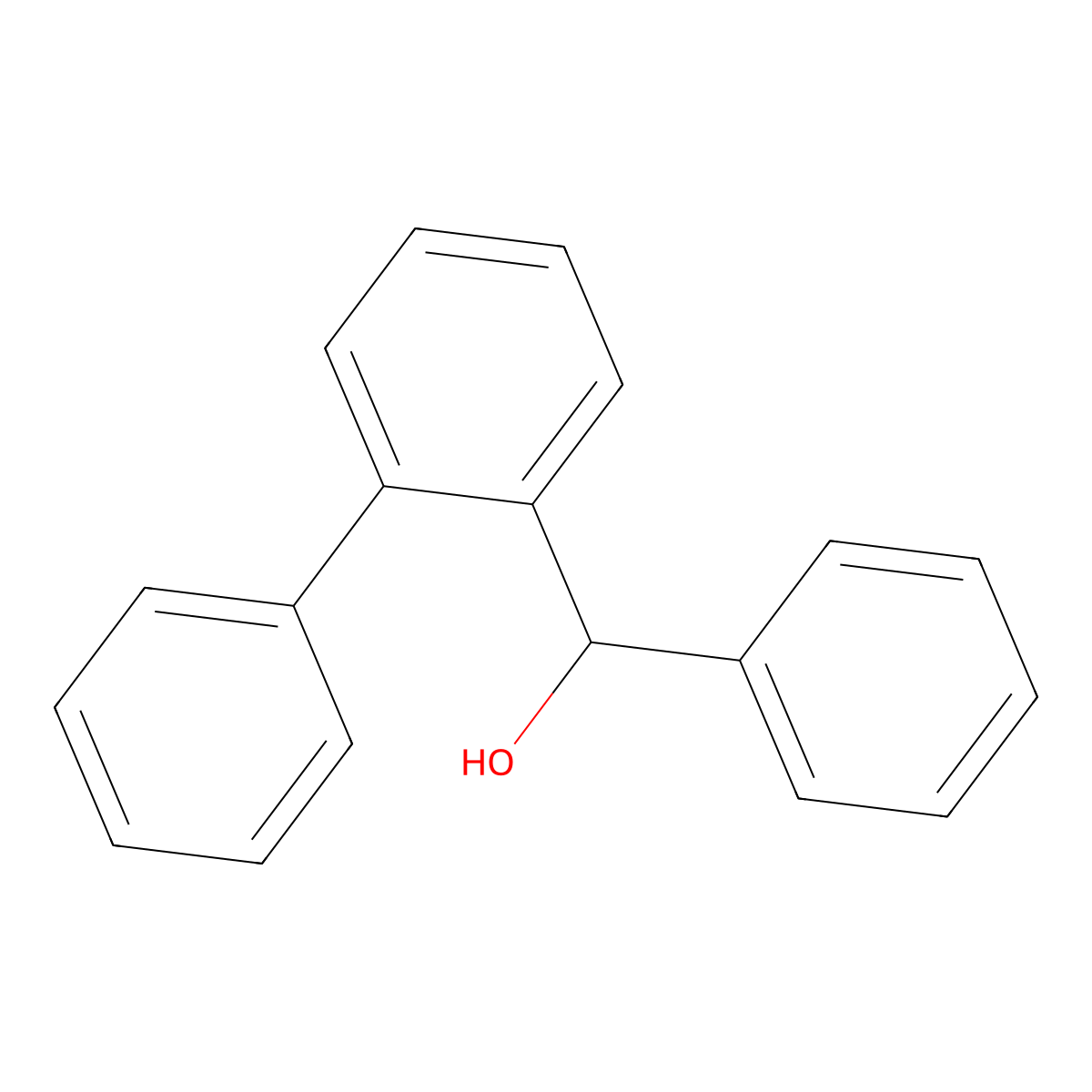Biphenyl-2-YL-phenyl-methanol molecular structure, CAS 30469-82-0