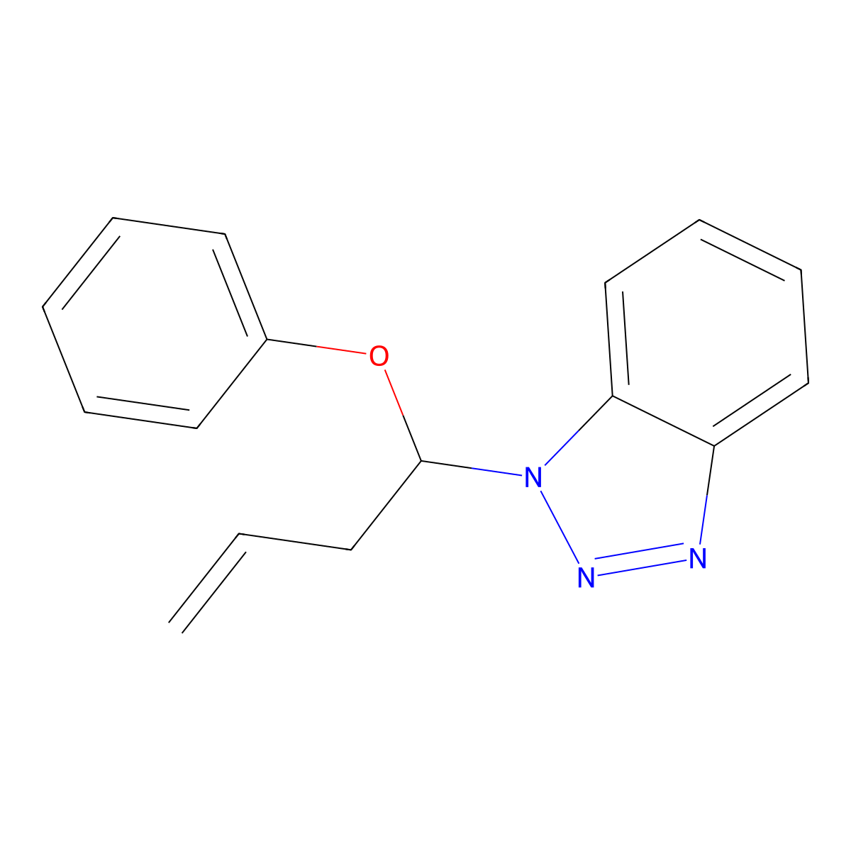 1-(1-Phenoxybut-3-enyl)benzotriazole molecular structure, CAS 304690-14-0