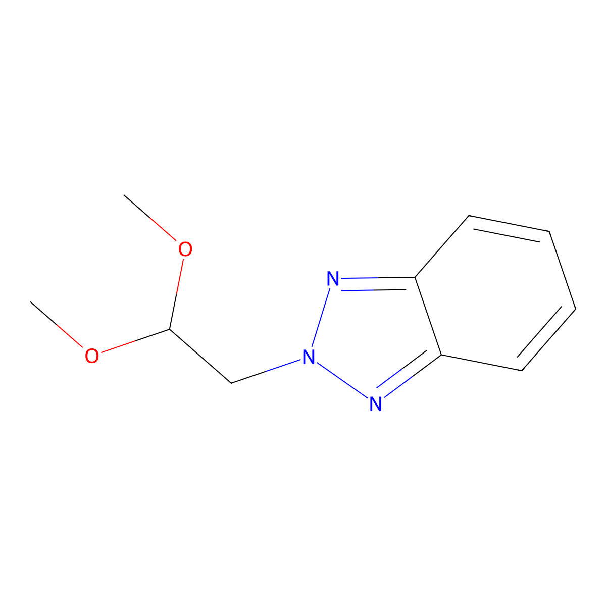2-(2,2-Dimethoxyethyl)benzotriazole molecular structure, CAS 304690-47-9