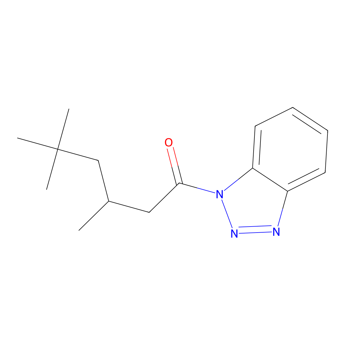 1-(1H-1,2,3-Benzotriazol-1-yl)-3,5,5-trimethylhexan-1-one molecular structure, CAS 304690-66-2