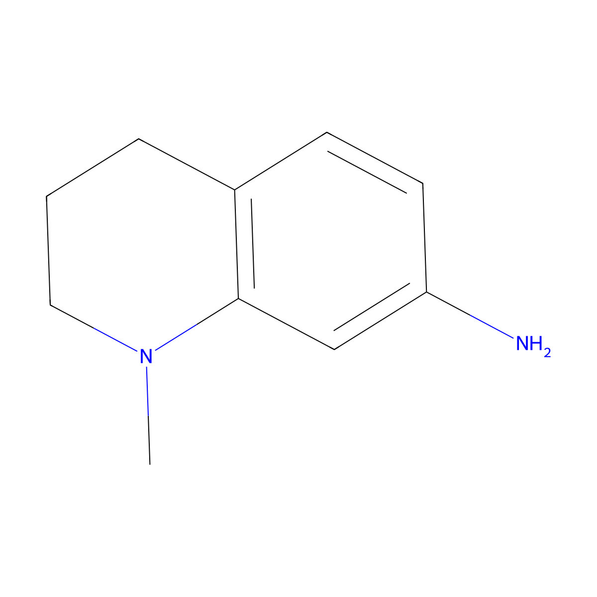 1-Methyl-1,2,3,4-tetrahydroquinolin-7-amine molecular structure, CAS 304690-94-6