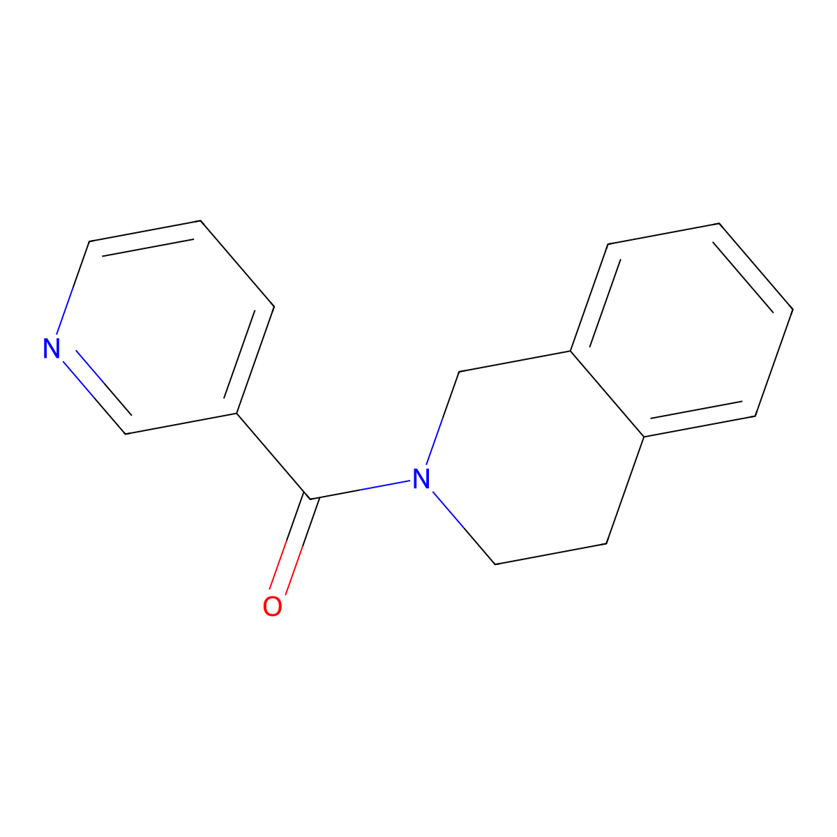 3,4-dihydro-1H-isoquinolin-2-yl(pyridin-3-yl)methanone molecular structure, CAS 304692-85-1