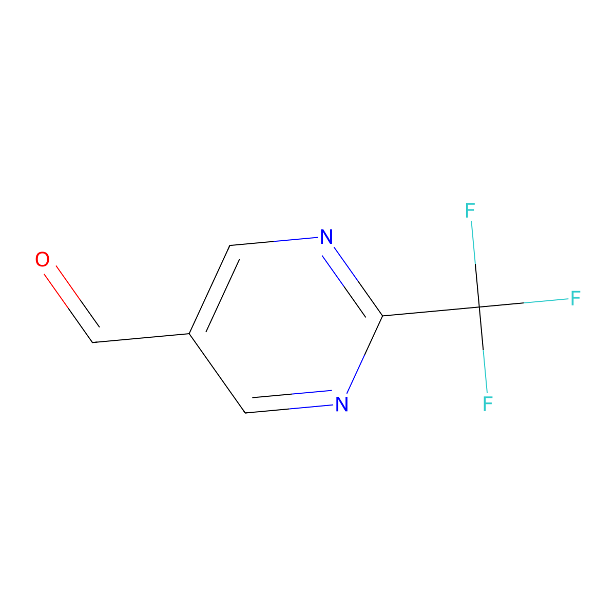 2-(Trifluoromethyl)pyrimidine-5-carbaldehyde molecular structure, CAS 304693-66-1