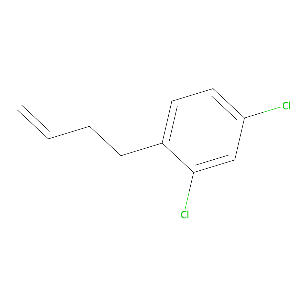 4-(2,4-Dichlorophenyl)-1-butene molecular structure, CAS 3047-22-1