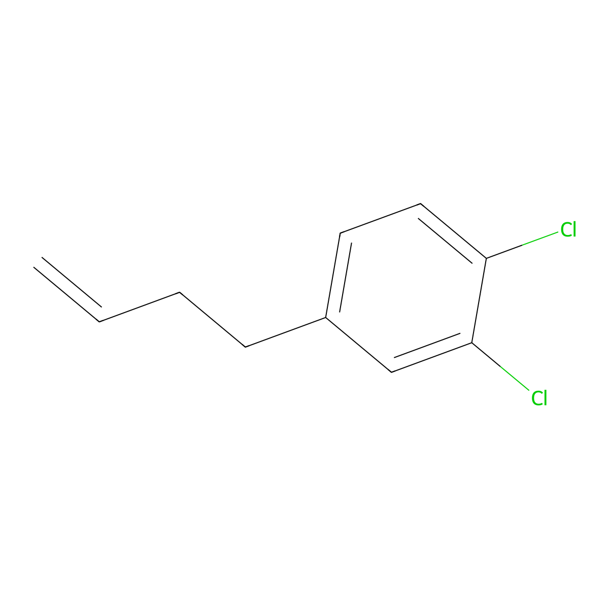 4-(3,4-Dichlorophenyl)-1-butene molecular structure, CAS 3047-23-2