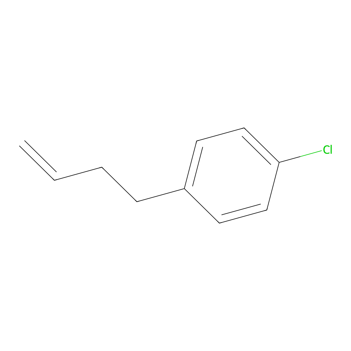 4-(4-Chlorophenyl)-1-butene molecular structure, CAS 3047-24-3