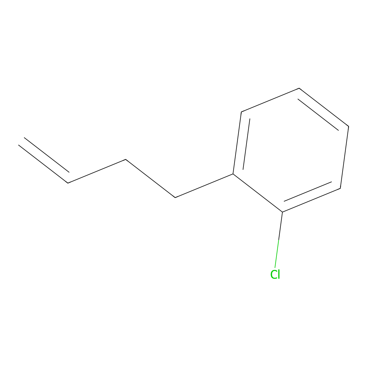 4-(2-Chlorophenyl)-1-butene molecular structure, CAS 3047-25-4
