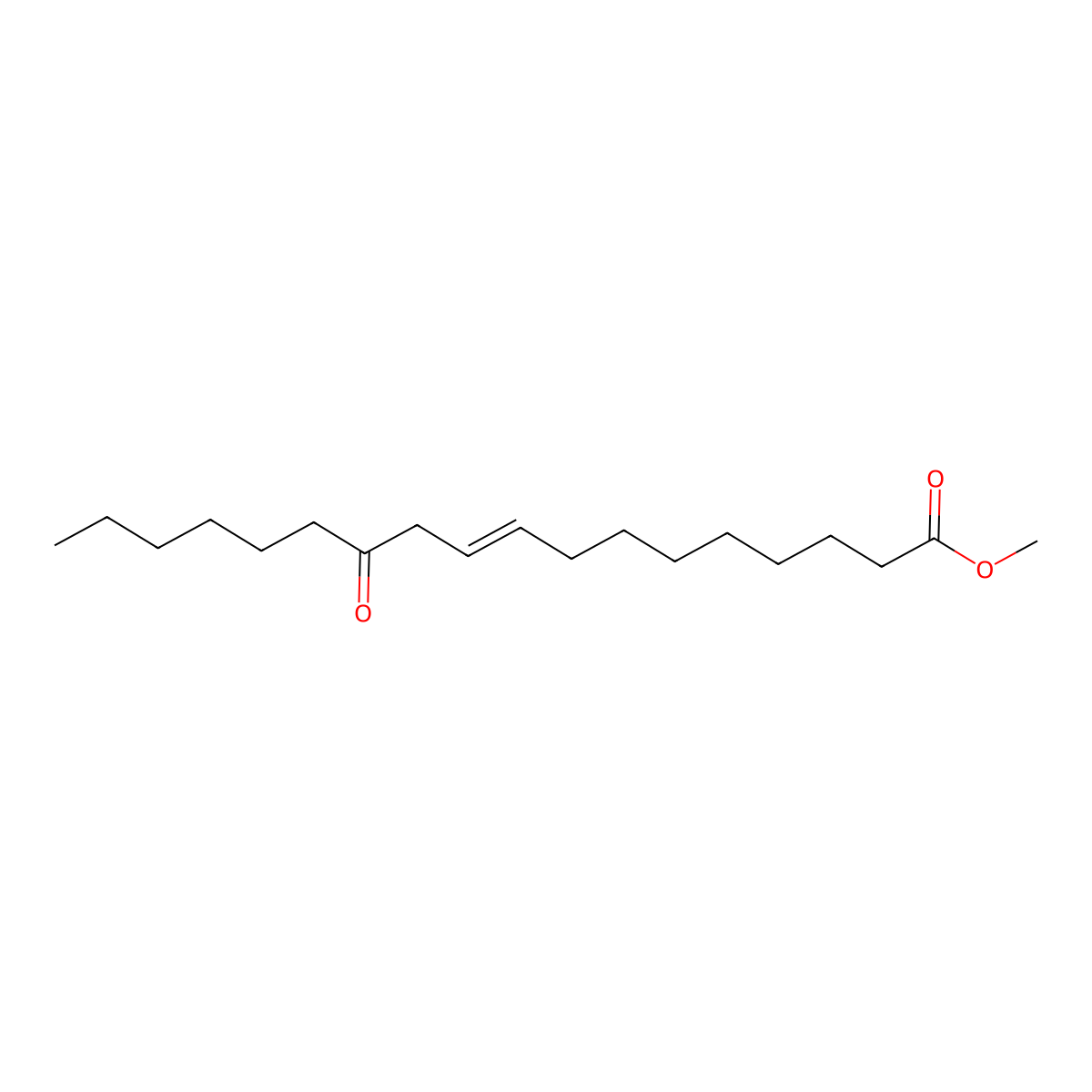 Methyl 12-oxooctadec-9-enoate molecular structure, CAS 3047-65-2