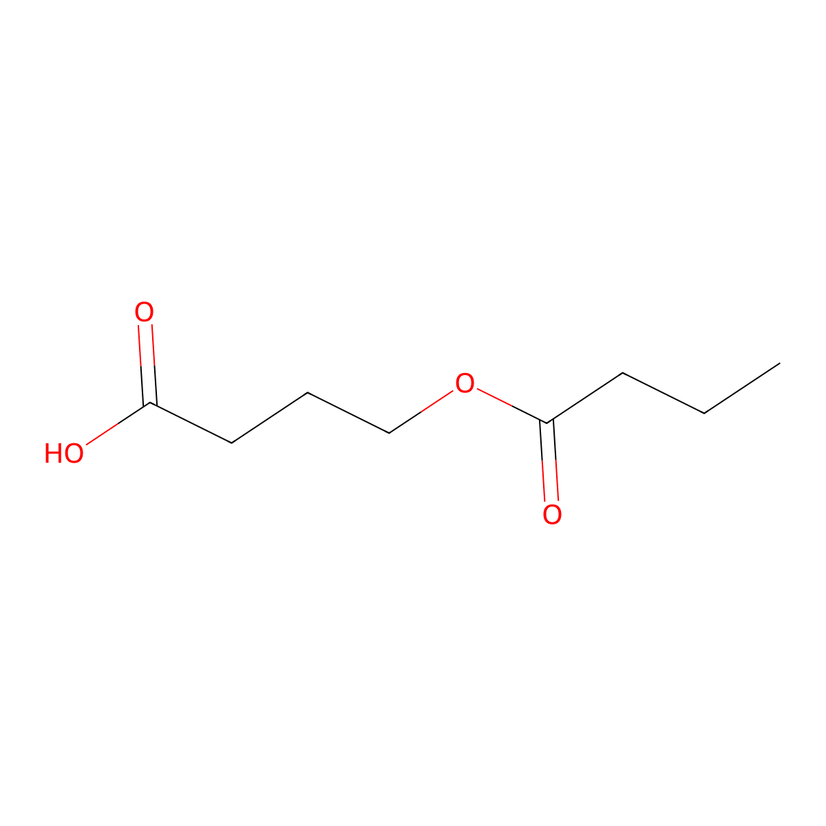 4-(Butanoyloxy)butanoic acid molecular structure, CAS 30470-15-6