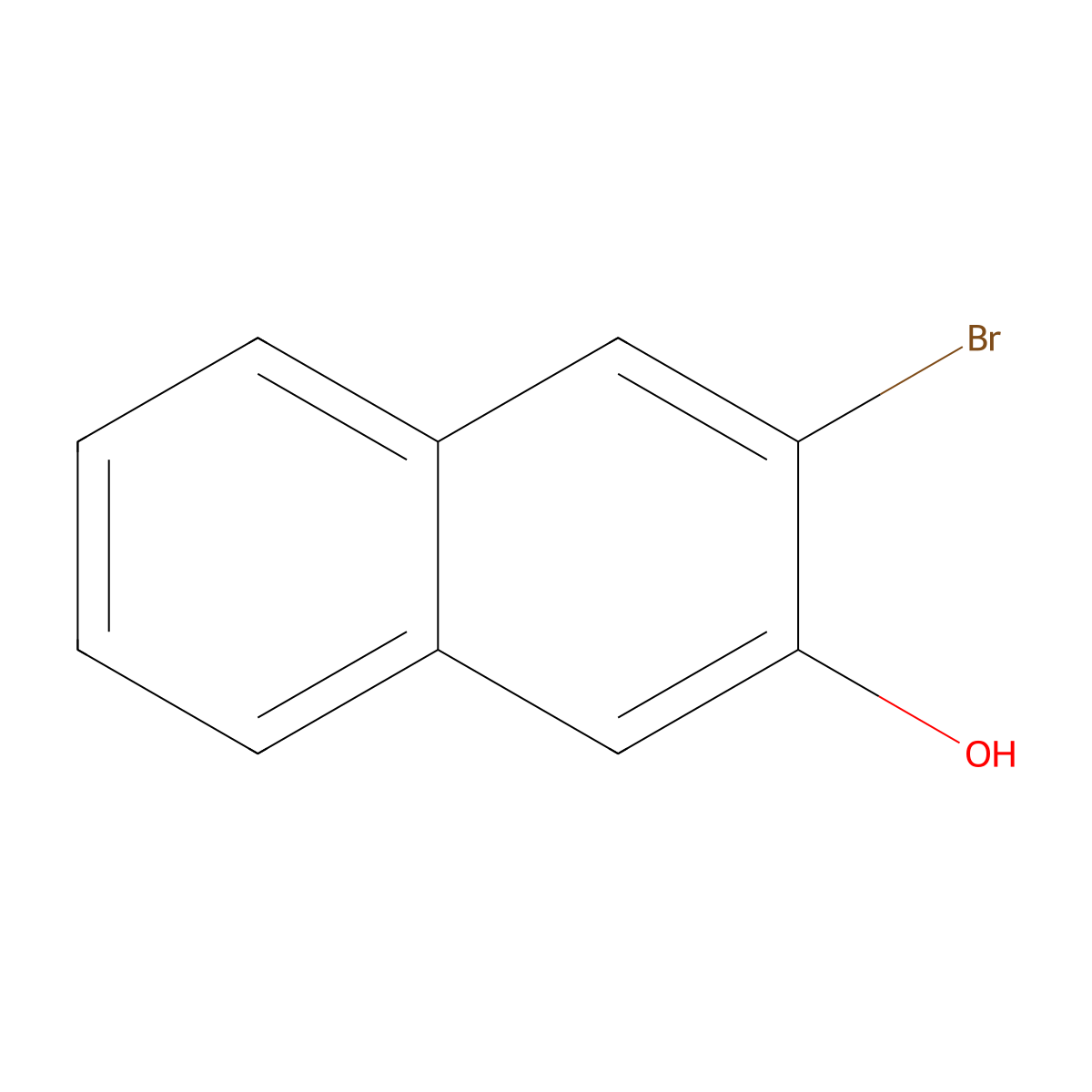 2-Naphthalenol, 3-bromo- molecular structure, CAS 30478-88-7