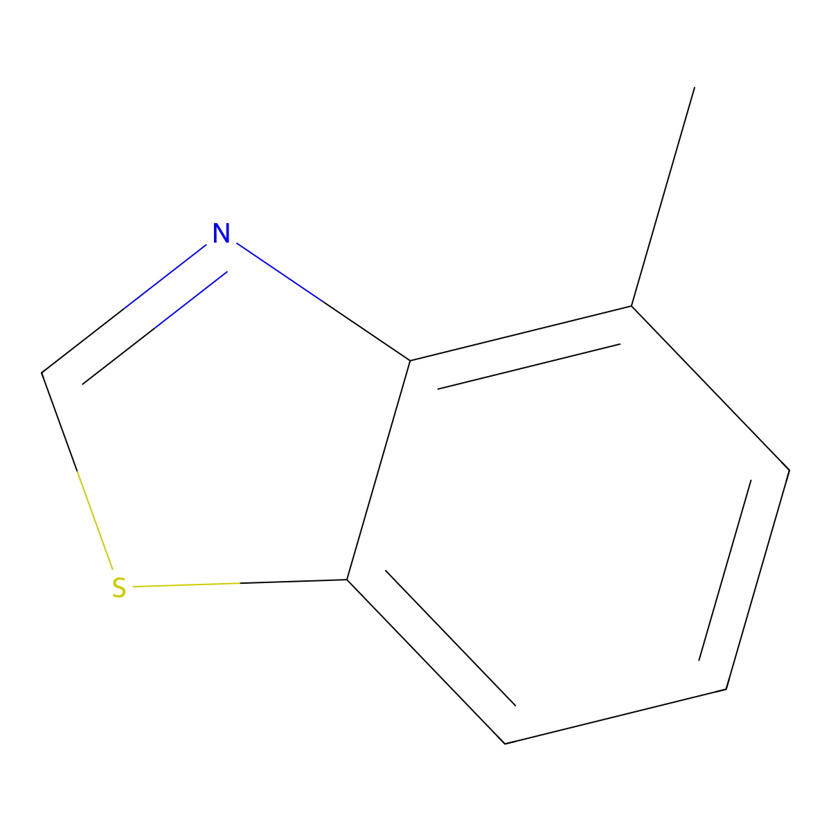 4-Methylbenzothiazole molecular structure, CAS 3048-48-4