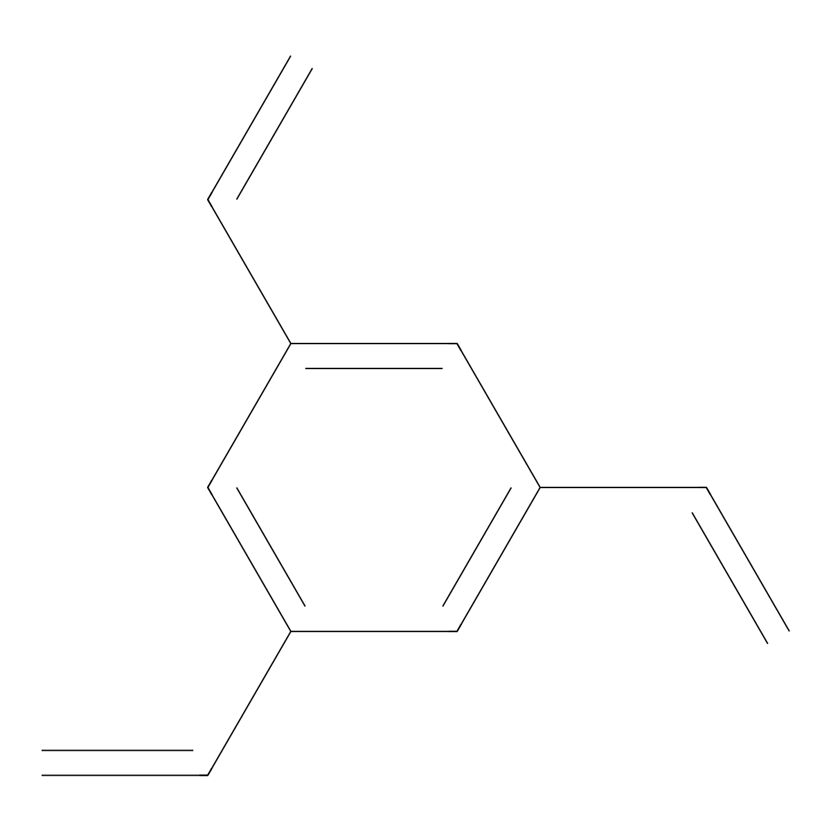 1,3,5-Trivinylbenzene molecular structure, CAS 3048-52-0