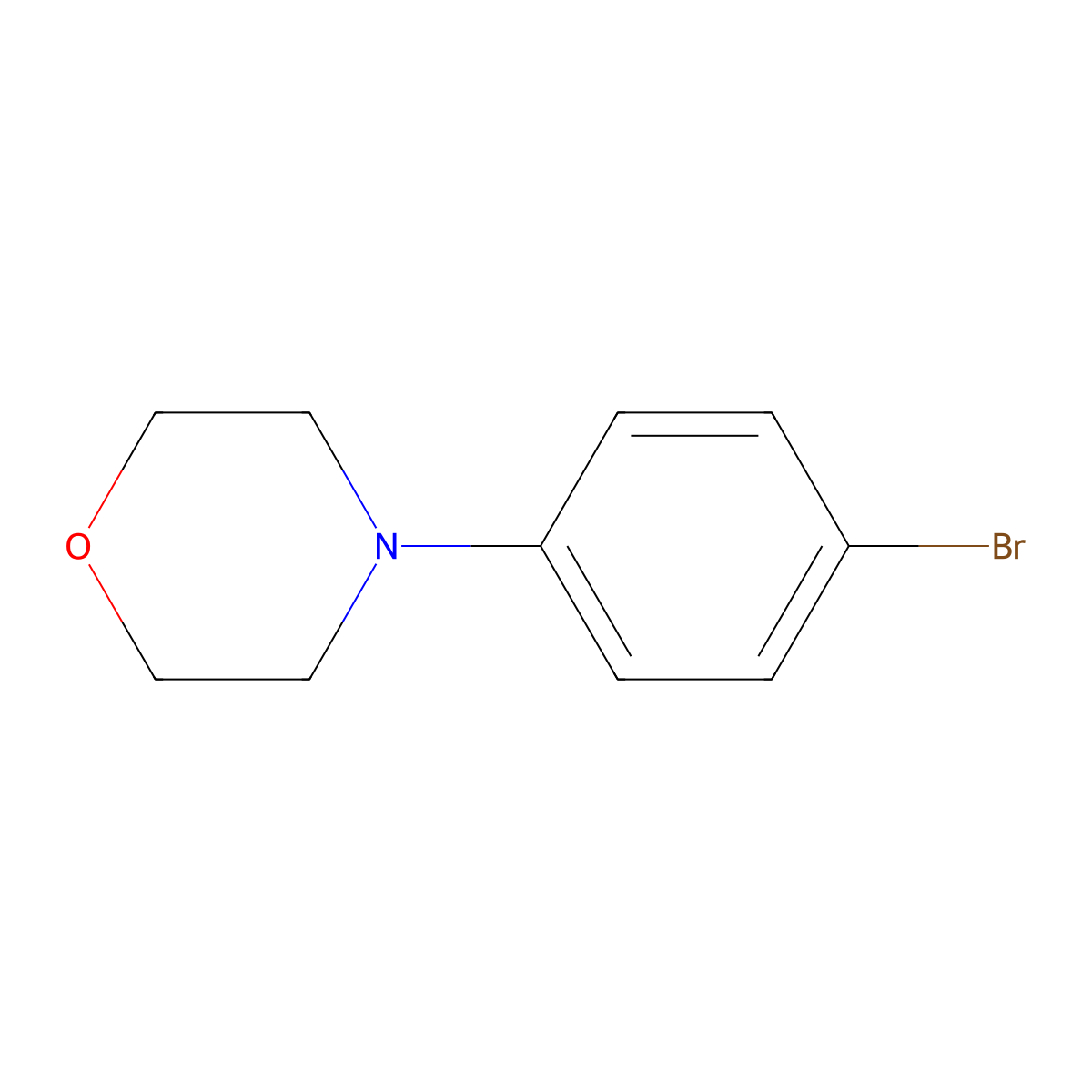 4-(4-Bromophenyl)morpholine molecular structure, CAS 30483-75-1