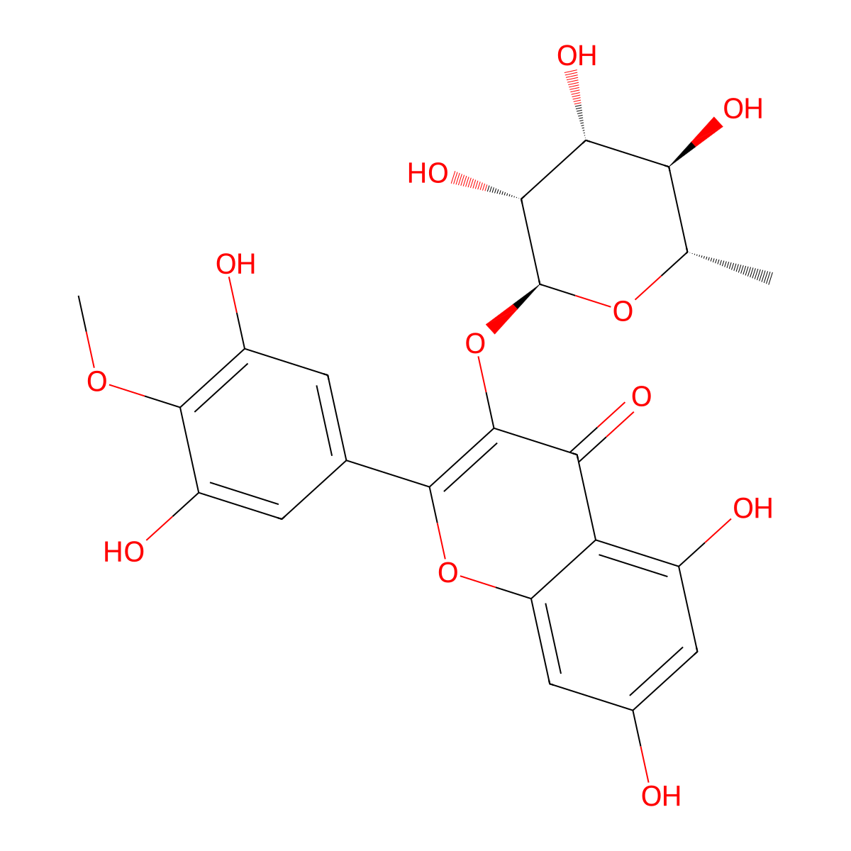 Mearnsitrin molecular structure, CAS 30484-88-9