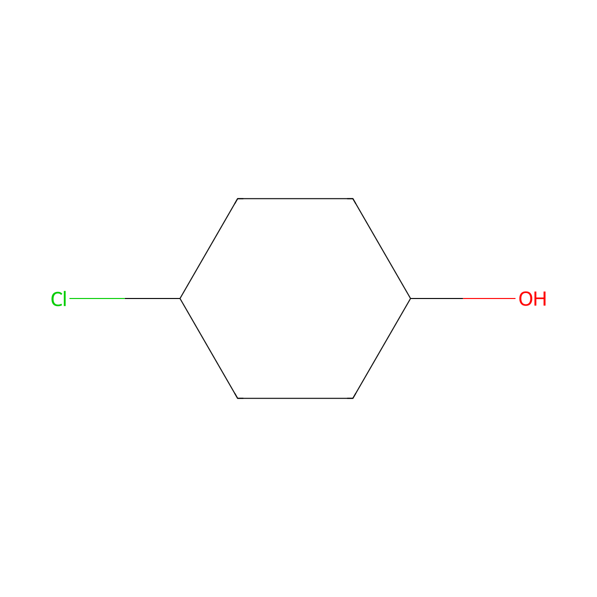 4-Chlorocyclohexanol molecular structure, CAS 30485-71-3