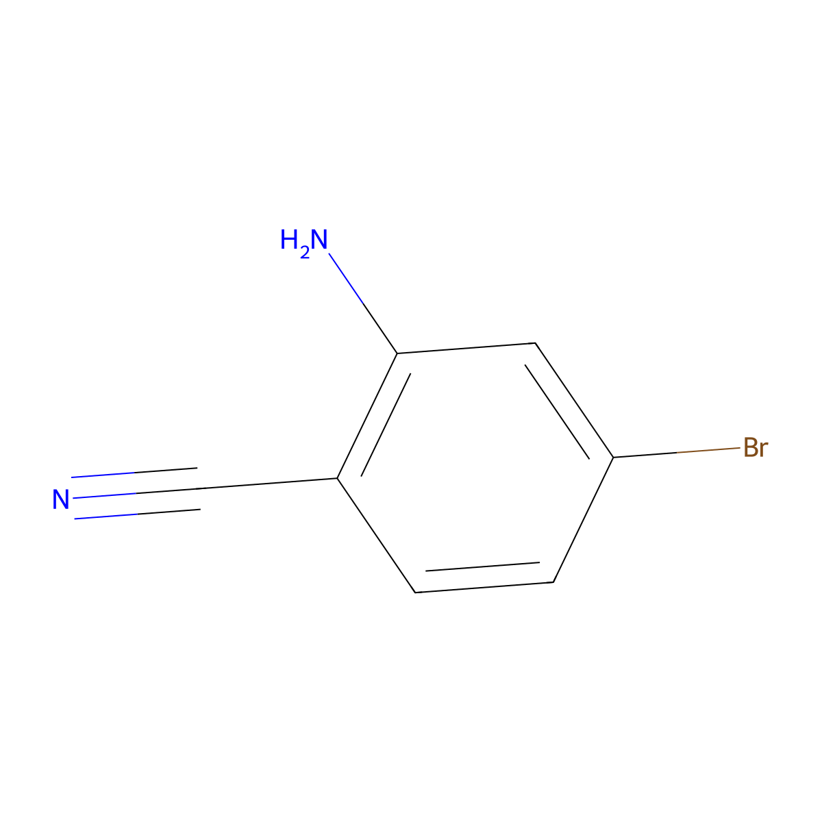 2-Amino-4-bromobenzonitrile molecular structure, CAS 304858-65-9