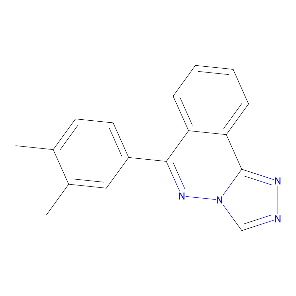 6-(3,4-Dimethylphenyl)-[1,2,4]triazolo[3,4-a]phthalazine molecular structure, CAS 304862-20-2