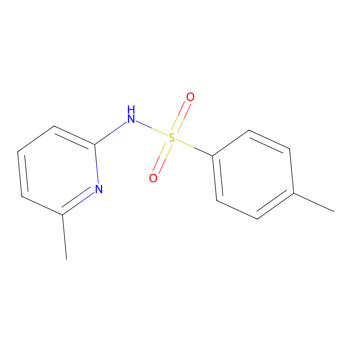 4-methyl-N-(6-methylpyridin-2-yl)benzenesulfonamide molecular structure, CAS 304864-16-2