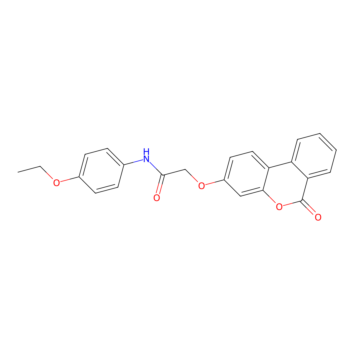 N-(4-ethoxyphenyl)-2-(6-oxobenzo[c]chromen-3-yloxy)acetamide molecular structure, CAS 304870-03-9