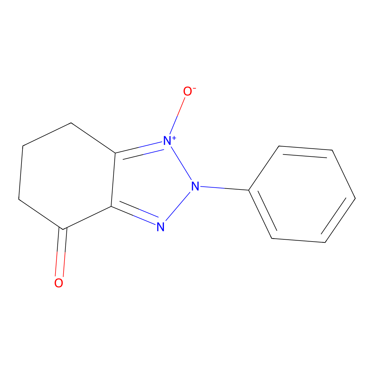 4-oxo-2-phenyl-4,5,6,7-tetrahydro-2H-benzo[d][1,2,3]triazole 1-oxide molecular structure, CAS 304870-60-8