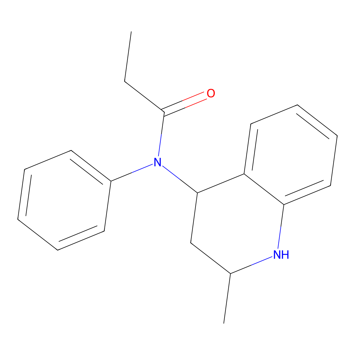 N-(2-methyl-1,2,3,4-tetrahydroquinolin-4-yl)-N-phenylpropanamide molecular structure, CAS 304871-97-4