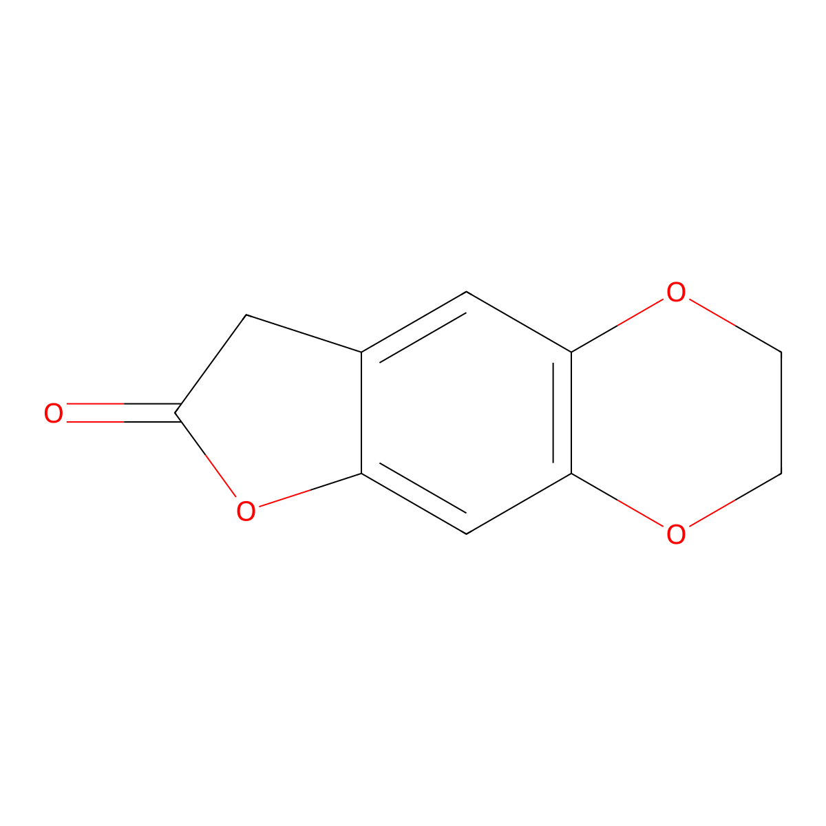 3,8-dihydro-2H-furo[2,3-g][1,4]benzodioxin-7-one molecular structure, CAS 3048777-84-7