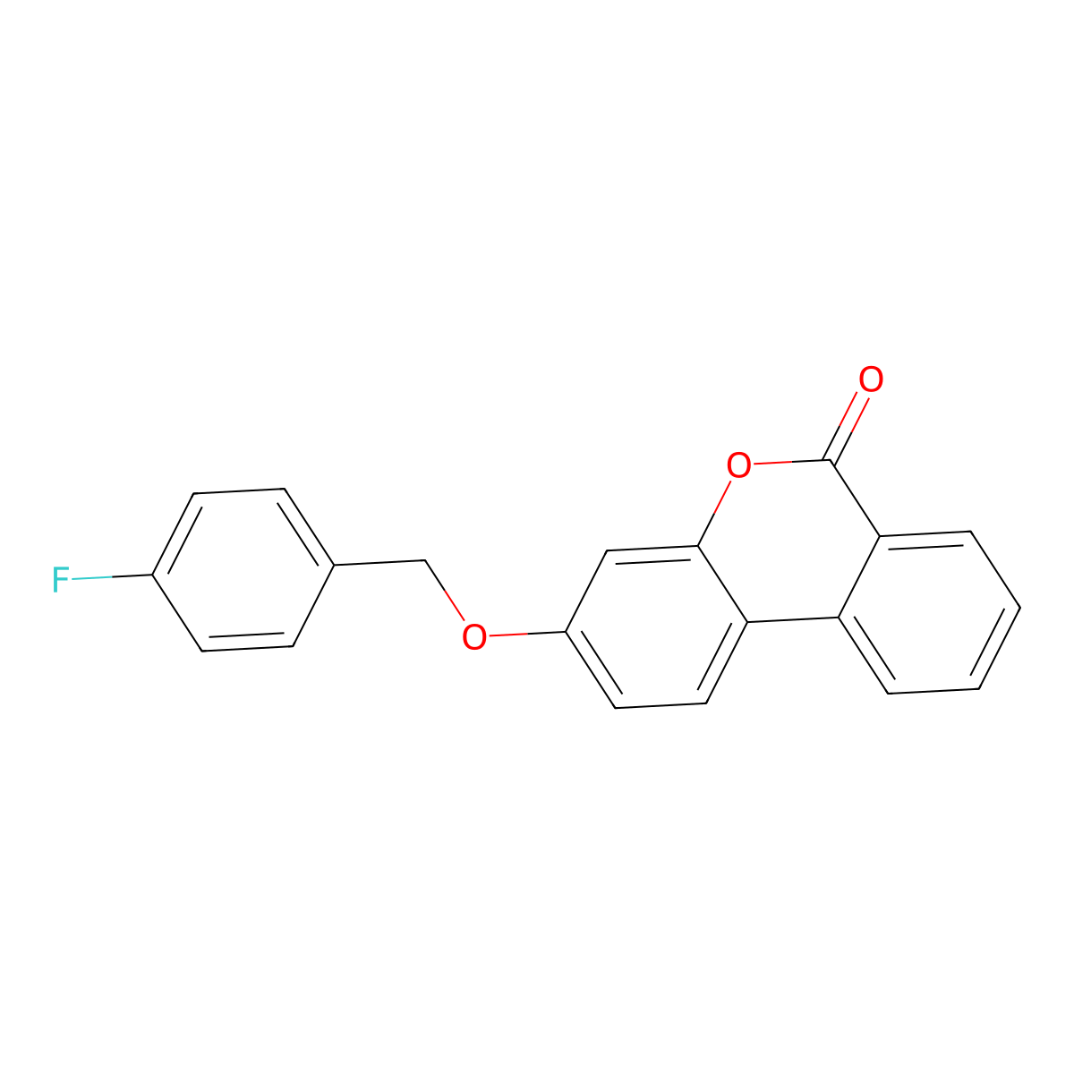3-[(4-Fluorophenyl)methoxy]benzo[c]chromen-6-one molecular structure, CAS 304880-11-3