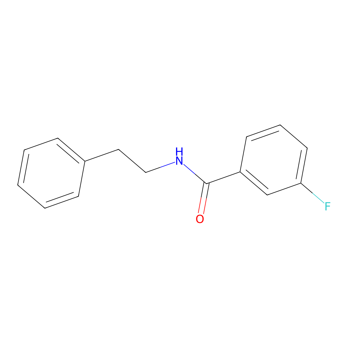 3-fluoro-N-(2-phenylethyl)benzamide molecular structure, CAS 304882-57-3