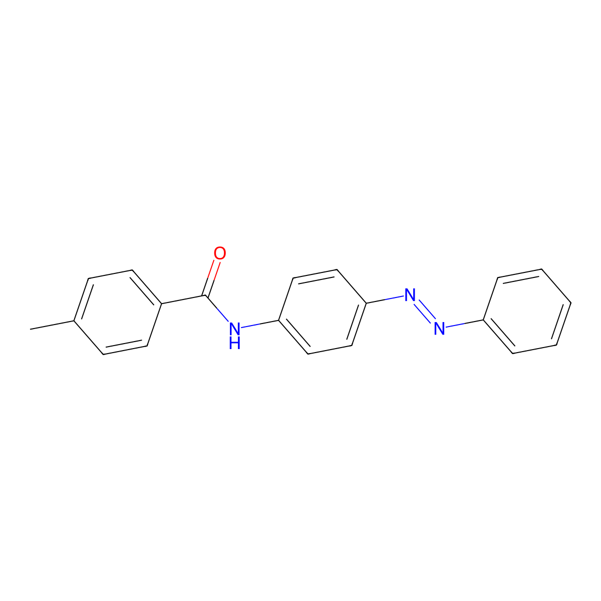 4-Methyl-N-(4-phenylazo-phenyl)-benzamide molecular structure, CAS 304883-10-1