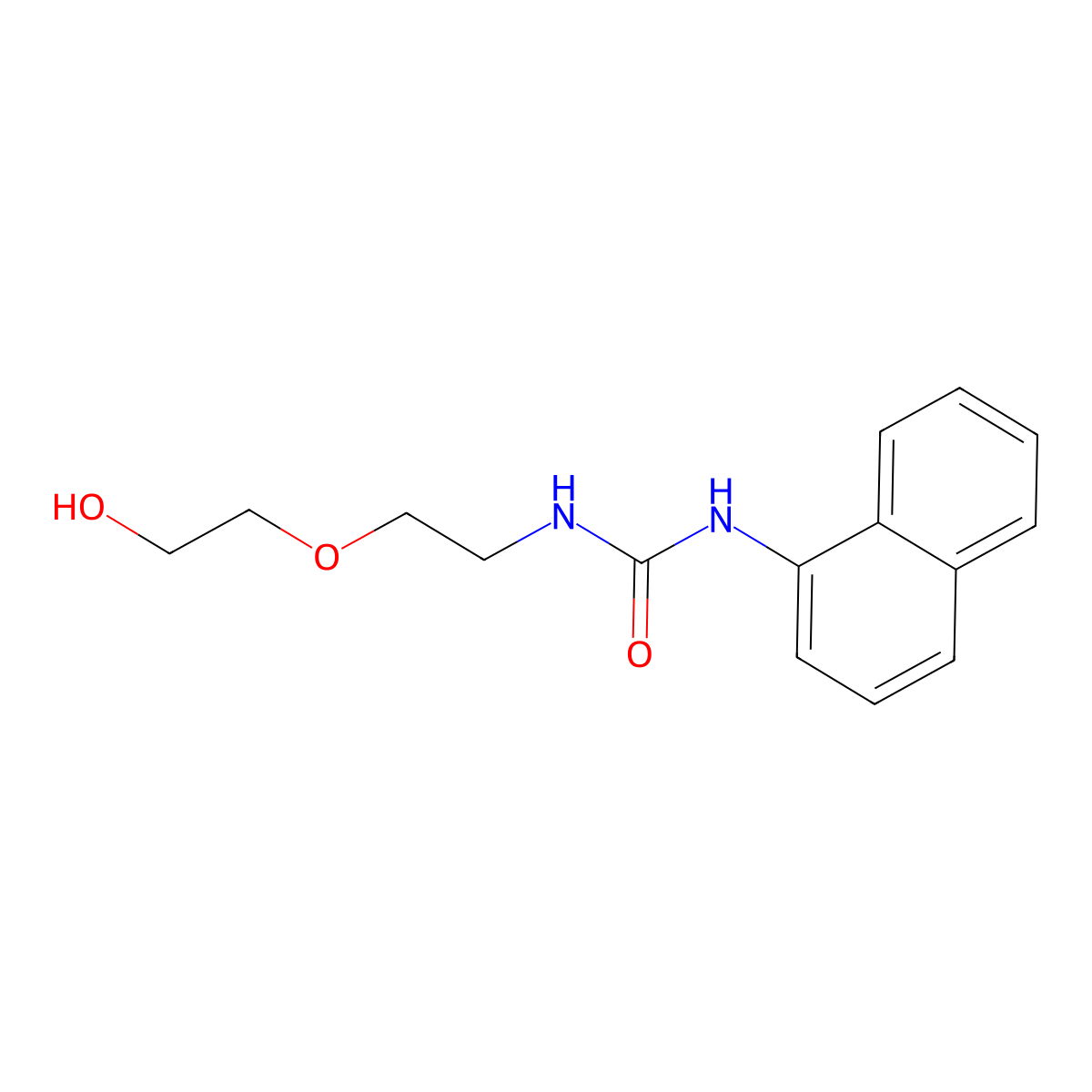 3-[2-(2-Hydroxyethoxy)ethyl]-1-(naphthalen-1-yl)urea molecular structure, CAS 304883-24-7