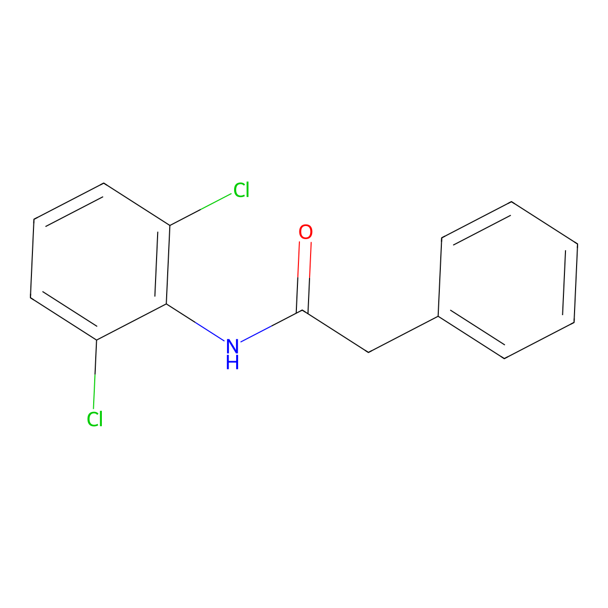 N-(2,6-dichlorophenyl)-2-phenylacetamide molecular structure, CAS 304884-75-1