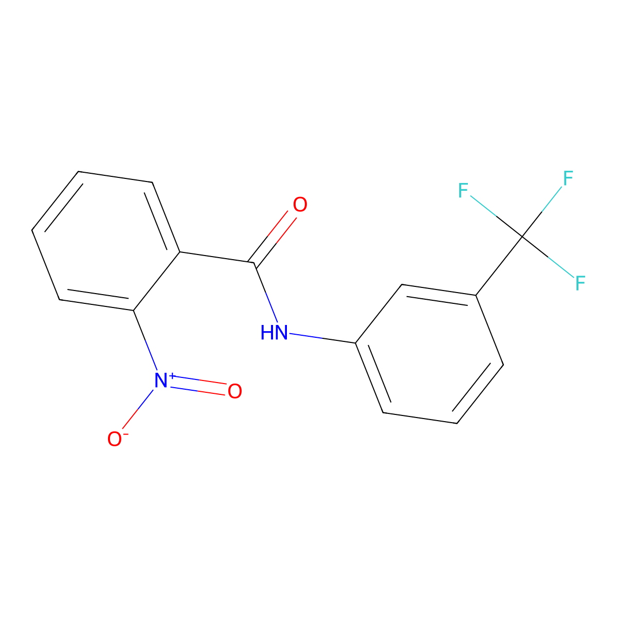 2-nitro-N-[3-(trifluoromethyl)phenyl]benzamide molecular structure, CAS 304884-94-4