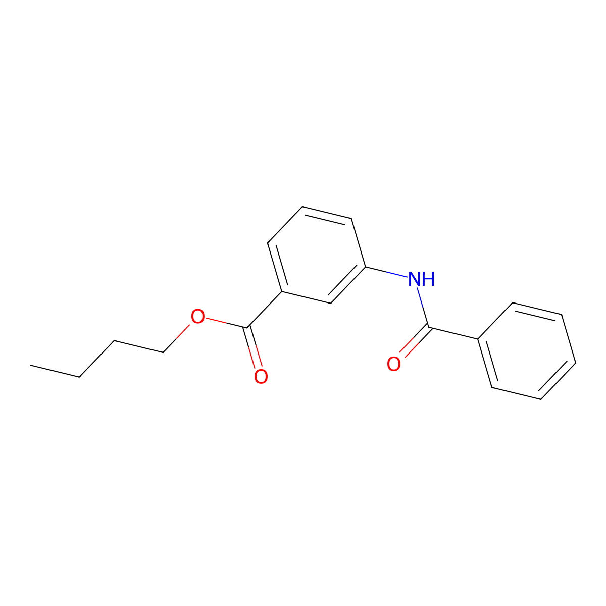 Butyl 3-benzamidobenzoate molecular structure, CAS 304886-39-3