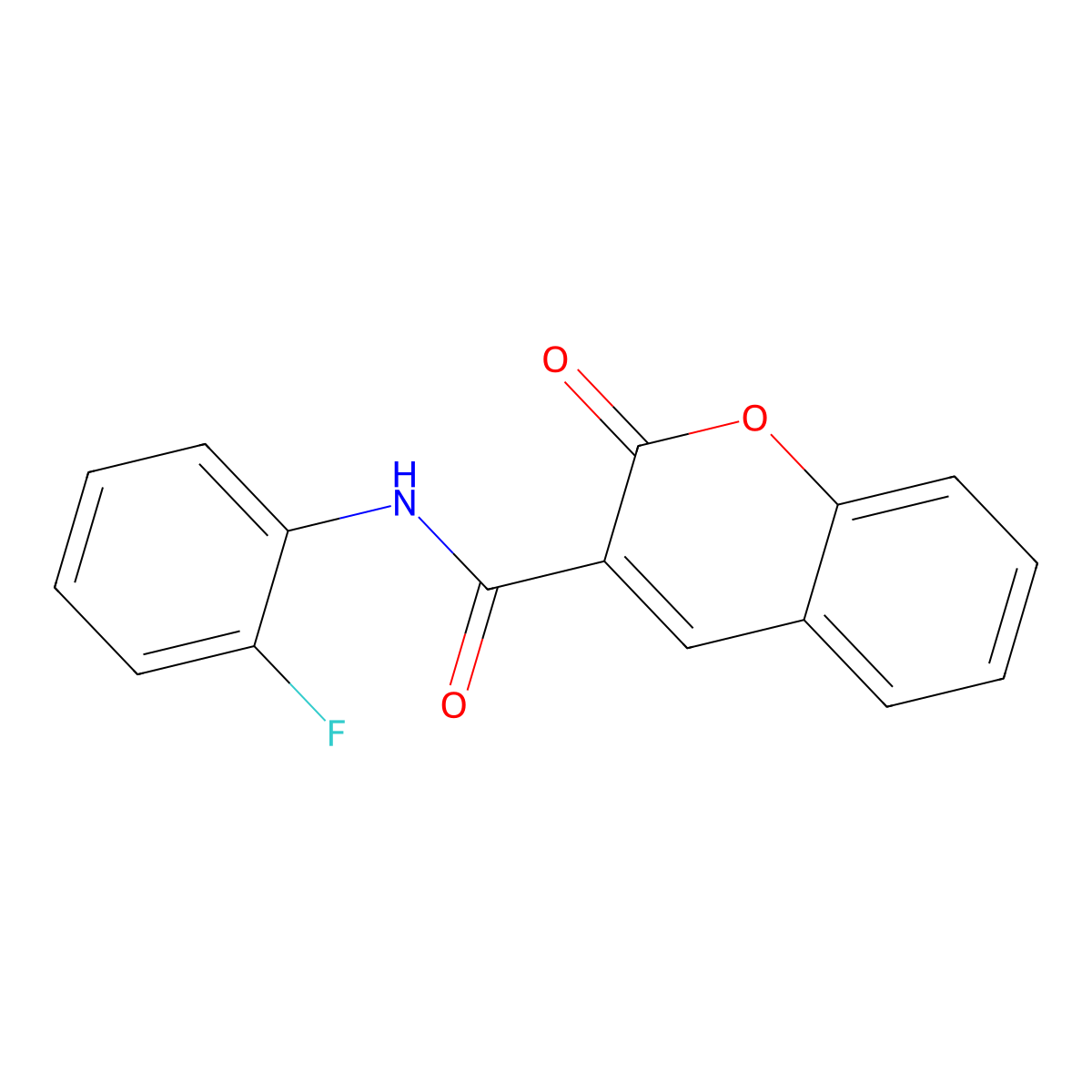N-(2-fluorophenyl)-2-oxo-2H-chromene-3-carboxamide molecular structure, CAS 304887-35-2