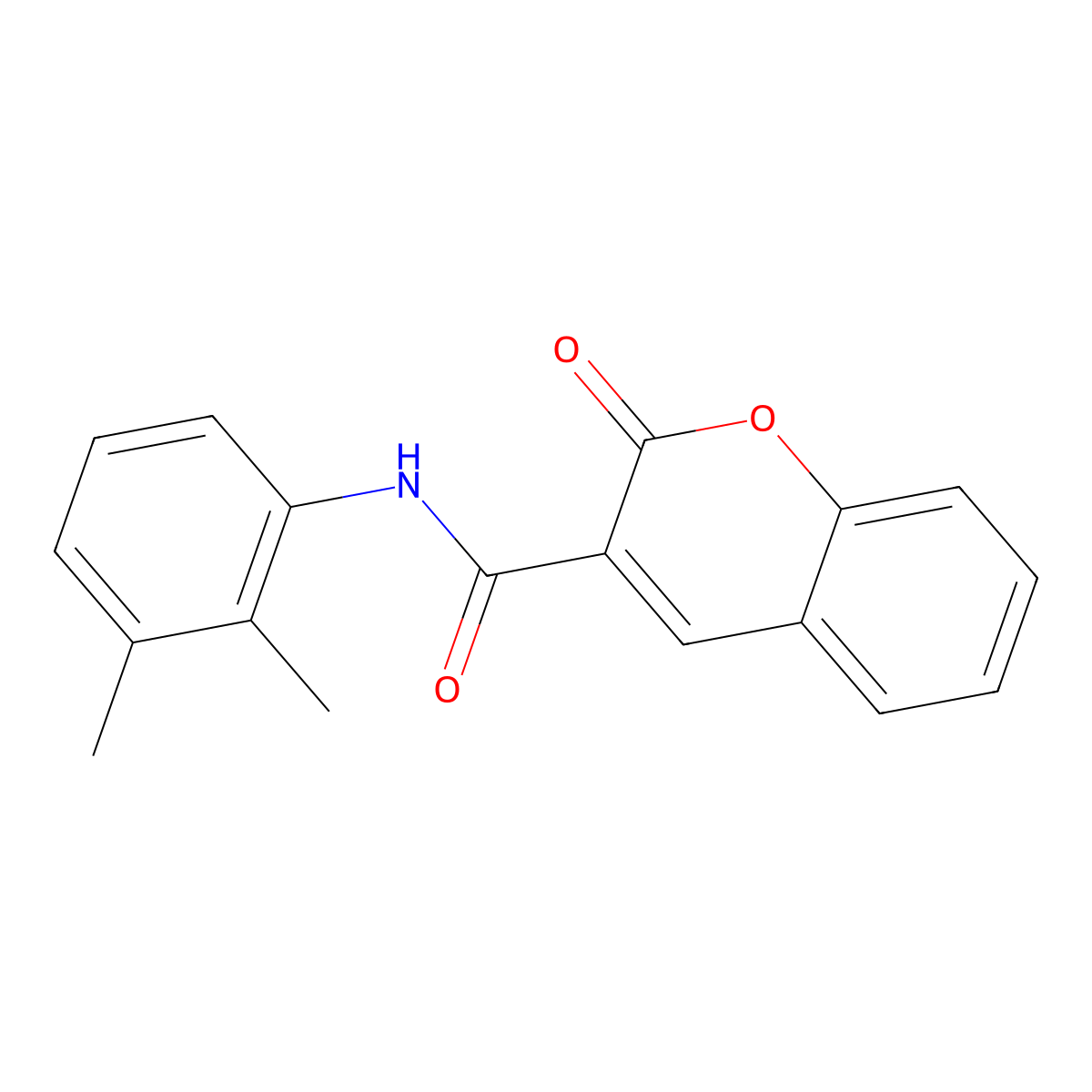 N-(2,3-dimethylphenyl)-2-oxo-2H-chromene-3-carboxamide molecular structure, CAS 304887-42-1