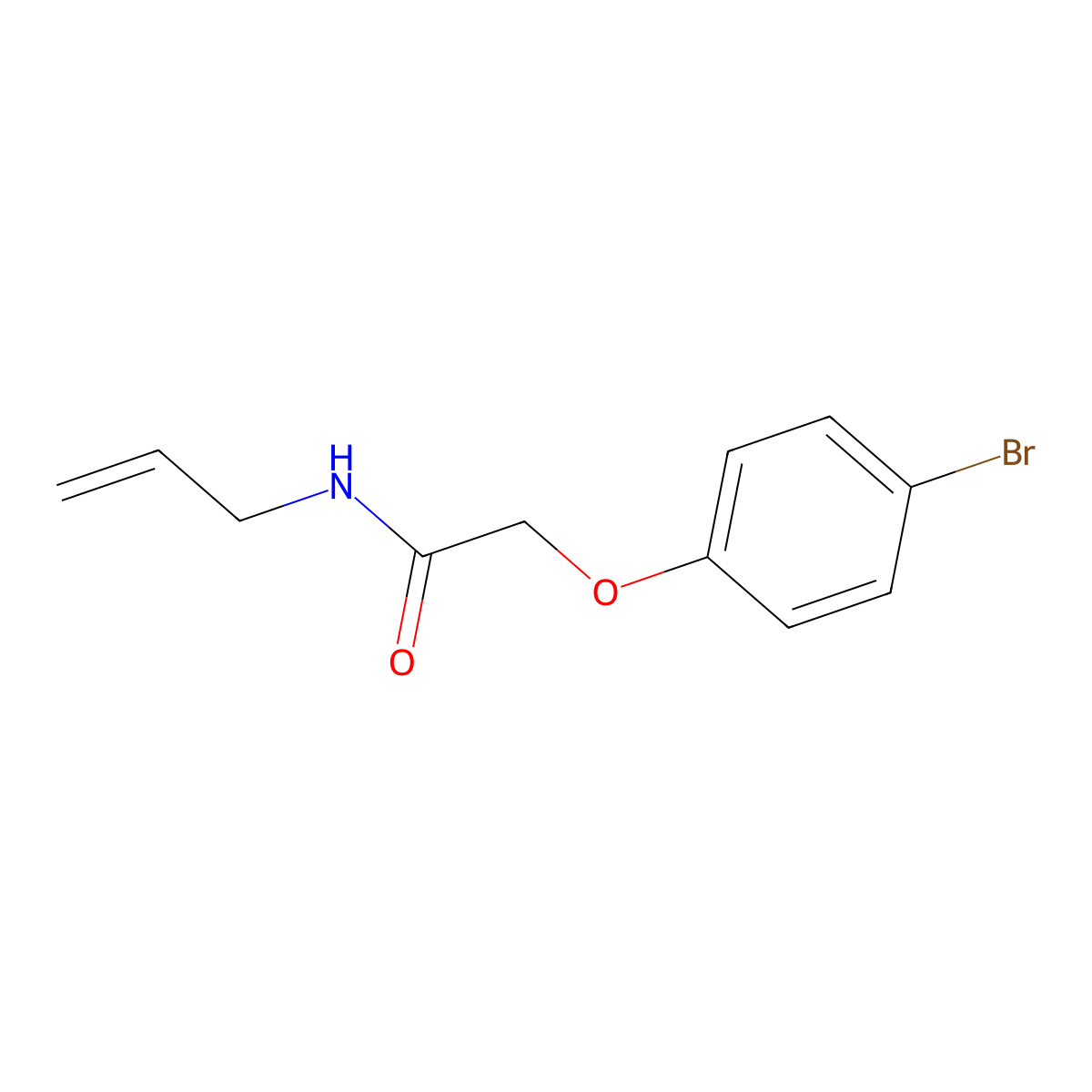 N-allyl-2-(4-bromophenoxy)acetamide molecular structure, CAS 304887-53-4