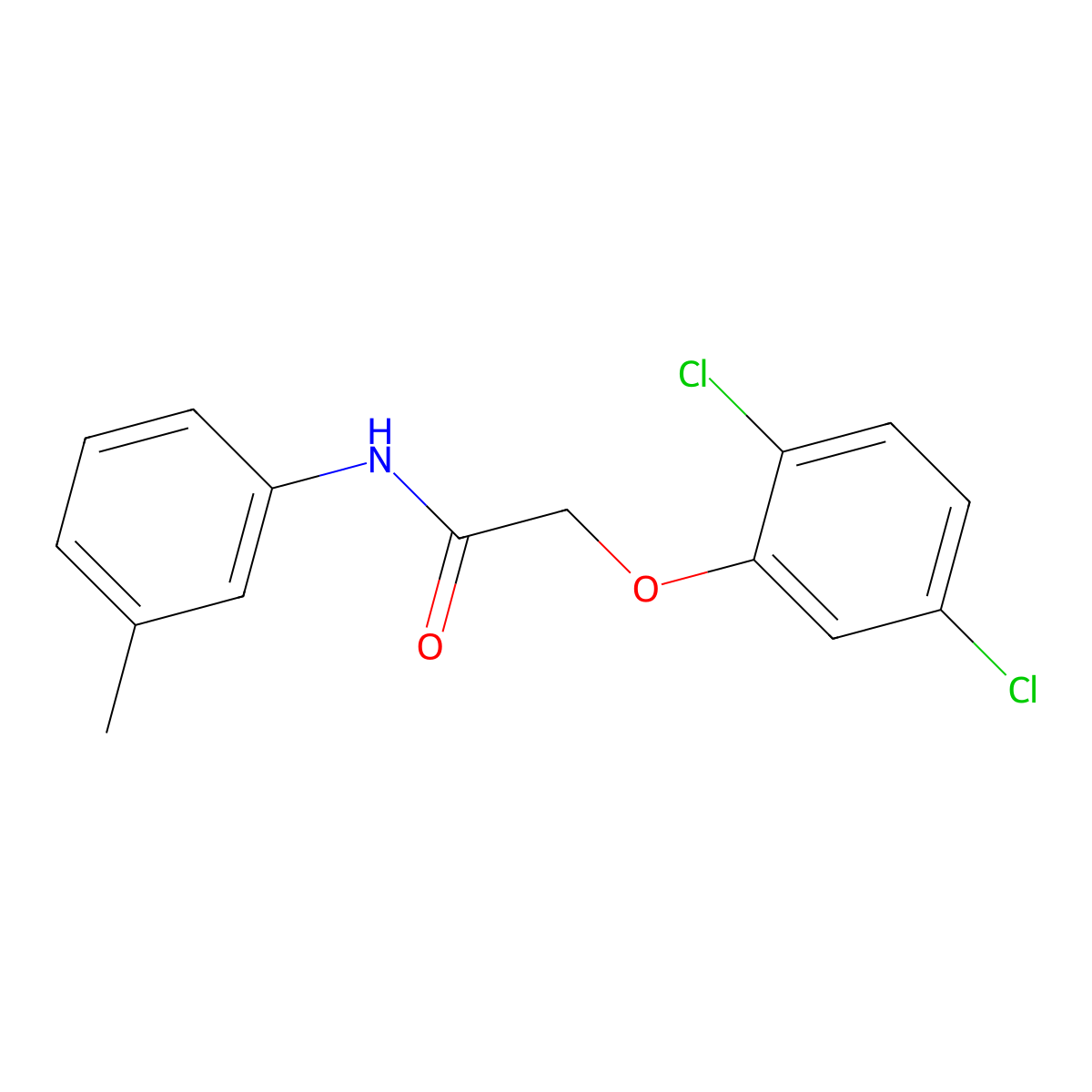 2-(2,5-dichlorophenoxy)-N-(3-methylphenyl)acetamide molecular structure, CAS 304887-84-1