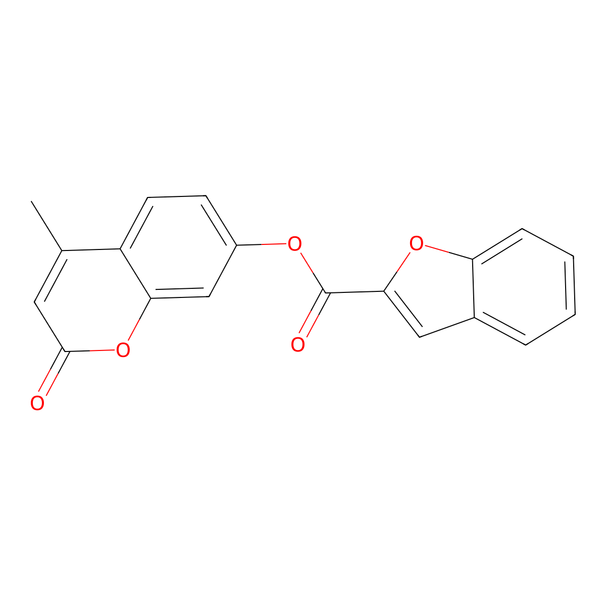 4-methyl-2-oxo-2H-chromen-7-yl 1-benzofuran-2-carboxylate molecular structure, CAS 304889-57-4