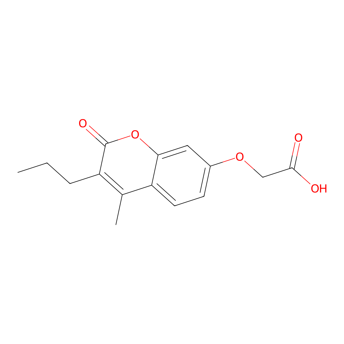 [(4-methyl-2-oxo-3-propyl-2H-chromen-7-yl)oxy]acetic acid molecular structure, CAS 304889-91-6