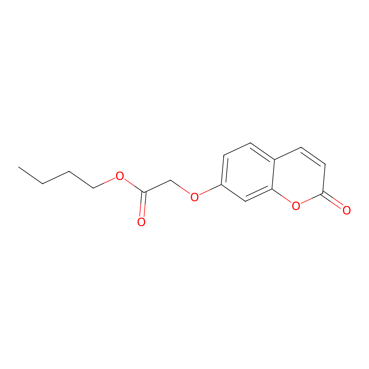 butyl [(2-oxo-2H-chromen-7-yl)oxy]acetate molecular structure, CAS 304889-92-7