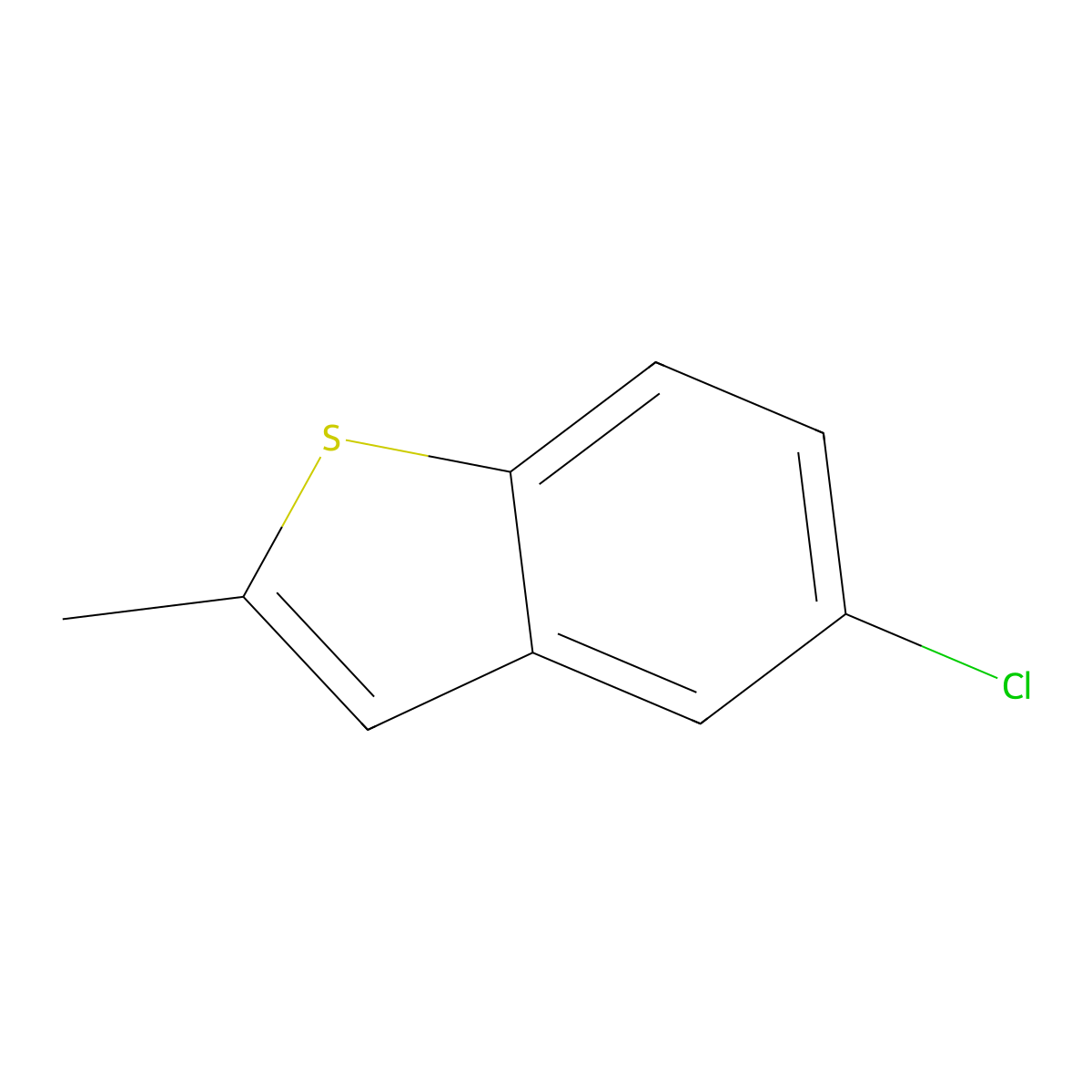 5-Chloro-2-methylbenzo[b]thiophene molecular structure, CAS 30489-80-6