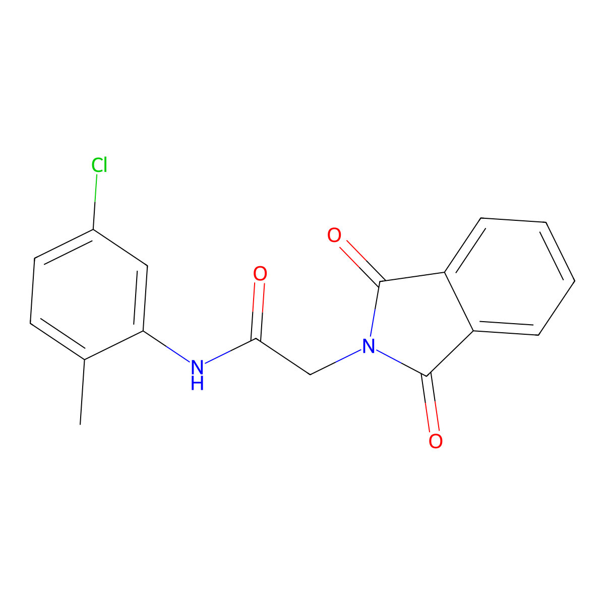 N-(5-chloro-2-methylphenyl)-2-(1,3-dioxoisoindolin-2-yl)acetamide molecular structure, CAS 304890-04-8