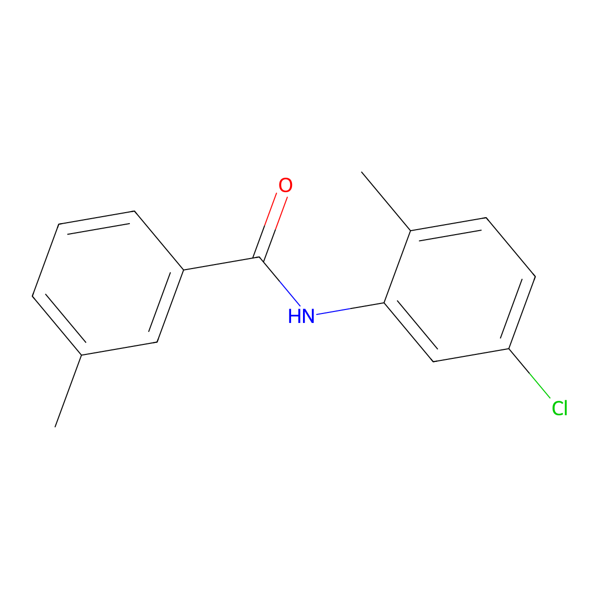 N-(5-chloro-2-methylphenyl)-3-methylbenzamide molecular structure, CAS 304890-11-7