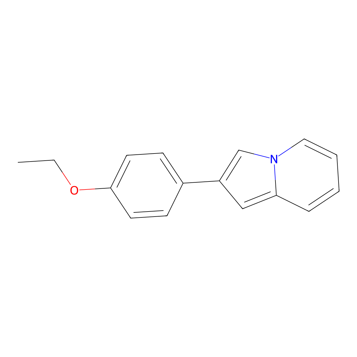 2-(4-Ethoxyphenyl)indolizine molecular structure, CAS 304891-43-8