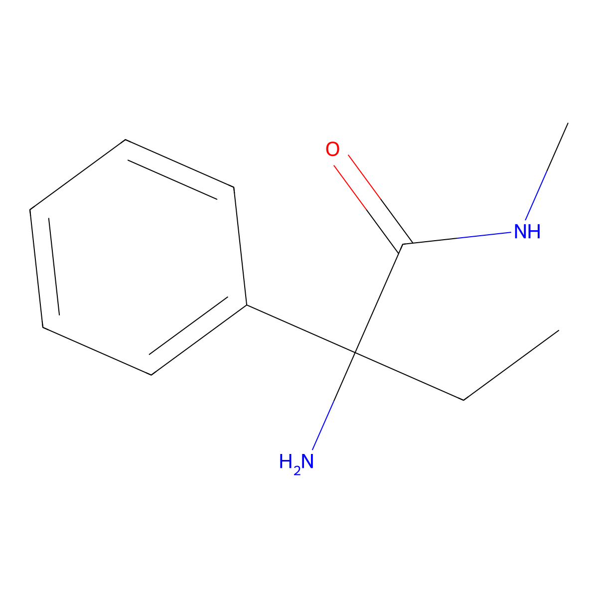 2-Amino-N-methyl-2-phenylbutanamide molecular structure, CAS 3048943-68-3