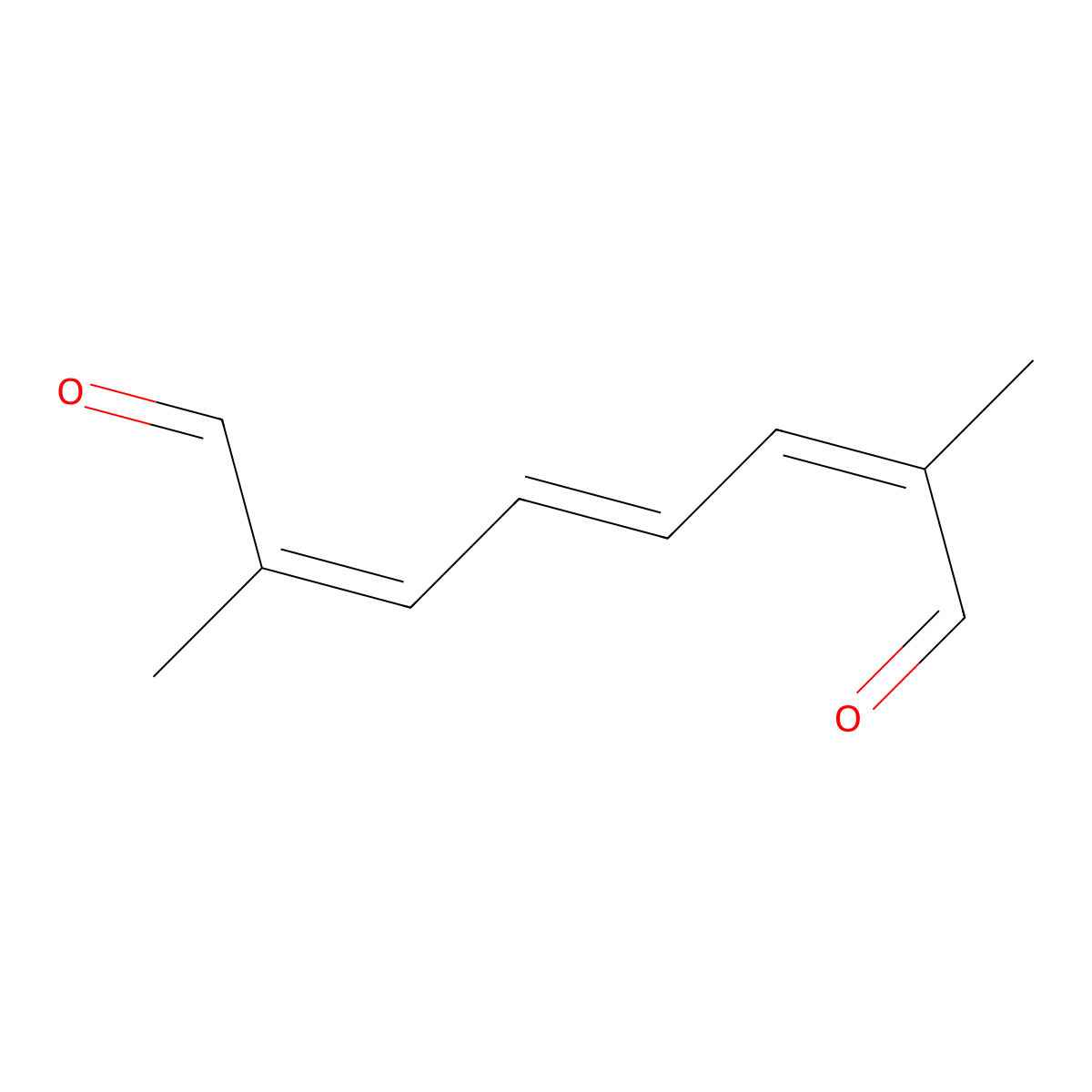 2,7-Dimethylocta-2,4,6-trienedial molecular structure, CAS 3049-35-2